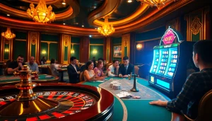 Experience the excitement of NOHU90 with vibrant casino tables, cards, and jackpot slots.