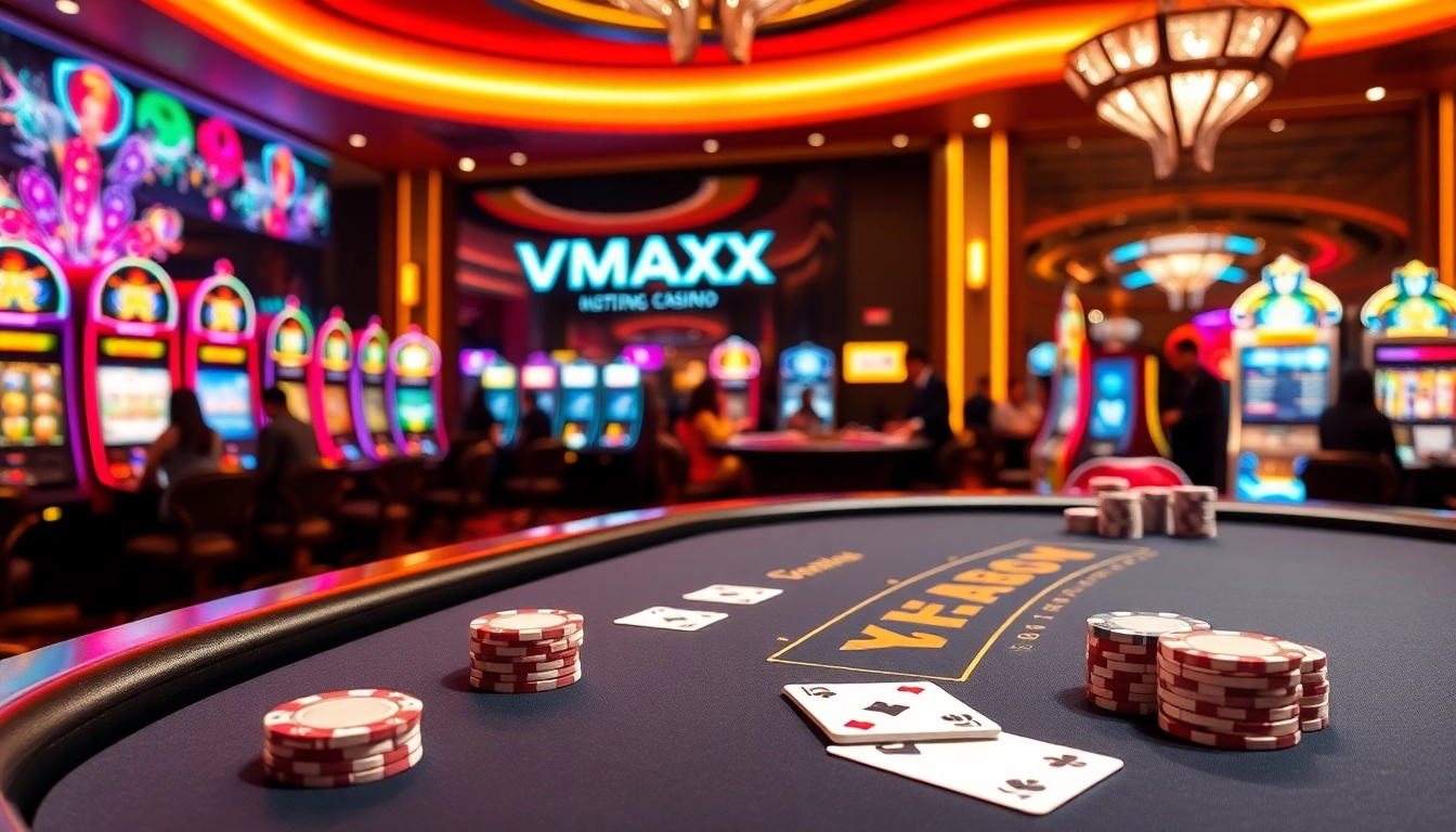 VMAX players enjoying an exciting blackjack game at a luxurious online casino.
