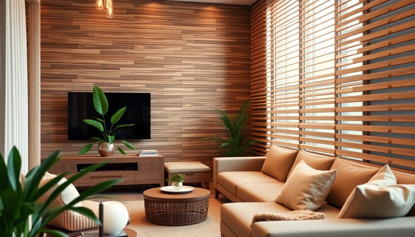Showcase of elegant wood slats enhancing interior decor with natural ambiance.