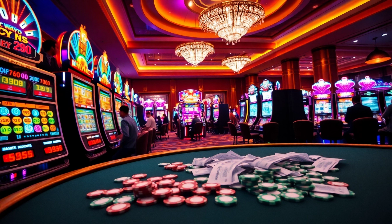 Winning at slots with excitement and glamour at https://nk88s.com/no-hu-nk88/ in a luxury casino.
