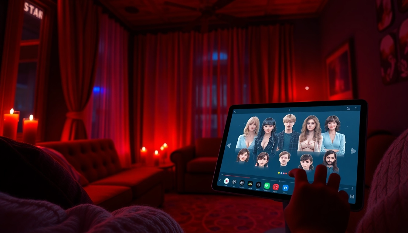 NSFW roleplay scene with digital avatars in intimate, cozy setting