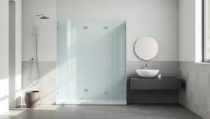 Erleben Sie die moderne sonni Duschkabine 80x80 in einem eleganten Badezimmer-Setup.