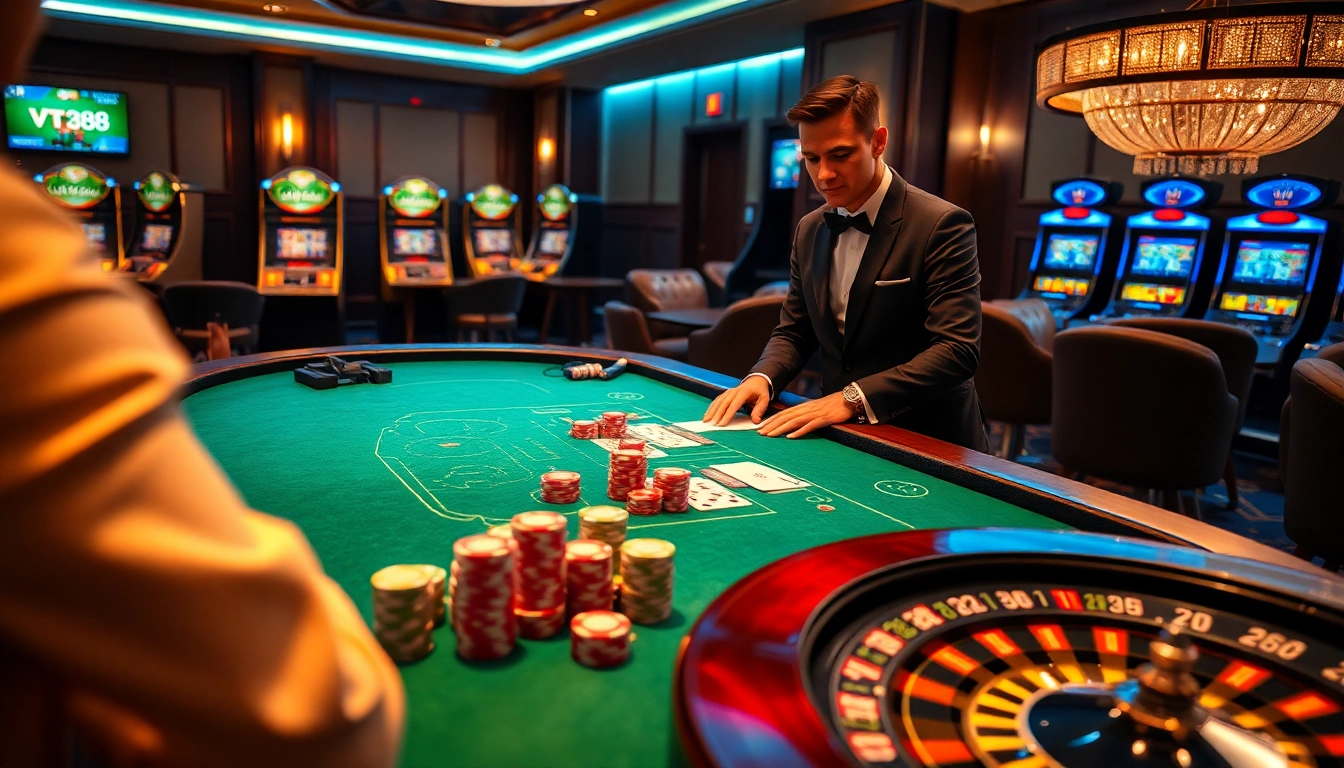 Experience the excitement at the VT 88 poker table with thrilling gameplay and vibrant atmosphere.