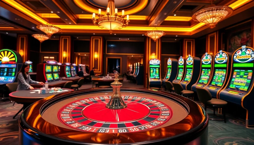 Feel the excitement of betting at the roulette table in this vibrant Link Haywin casino scene.