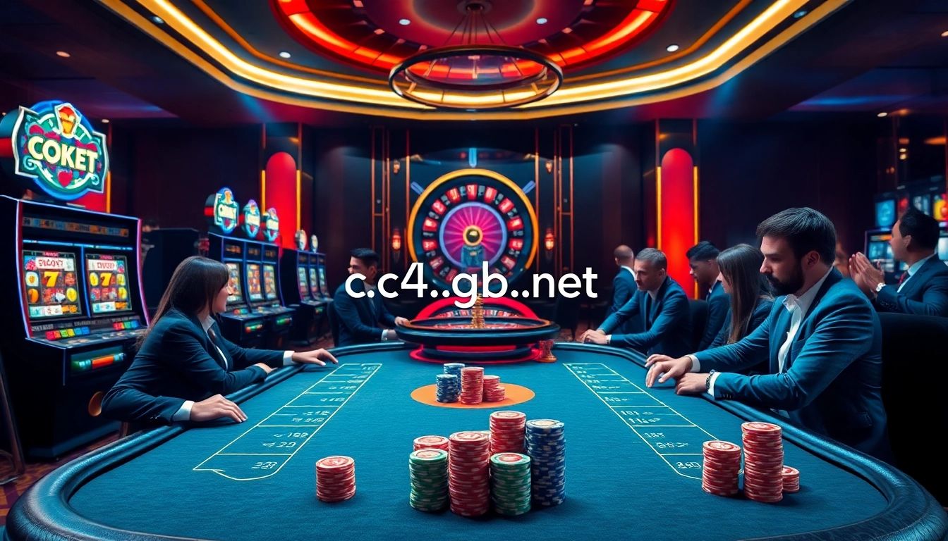 Experience thrilling casino action at c54.gb.net with vibrant poker games and stunning slot machines.