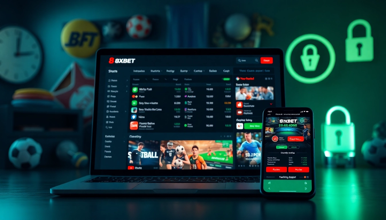 Interactive online betting interface of 8xbet.com.se showcasing diverse betting options in a secure environment.