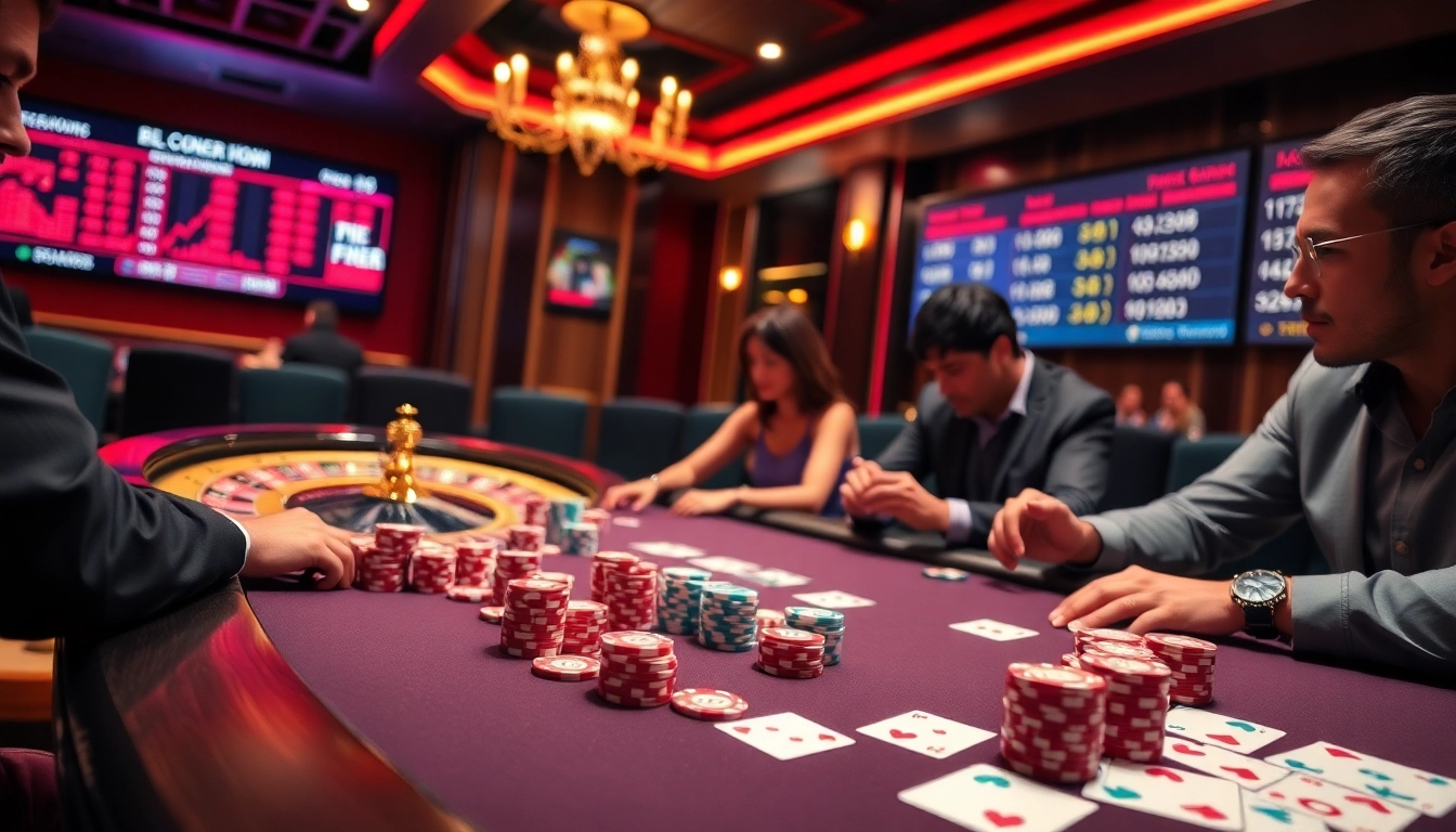 Experience live blackjack action at https://bong88.casa/ with intense gameplay and vibrant casino atmosphere.