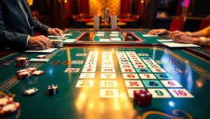 Experience رמיקוב אונליין with friends at a vibrant casino table, filled with excitement.