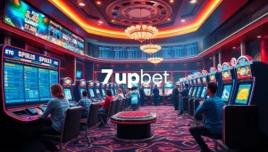 7upbet virtual betting interface with players enjoying odds on sports in a dynamic online casino.
