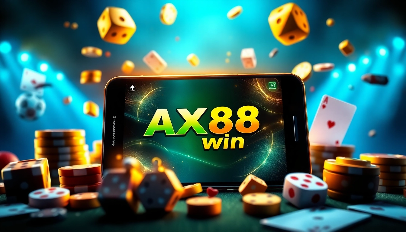 Trải nghiệm cảm giác hồi hộp khi chơi AX88 Win trực tuyến với giao diện cá cược trên điện thoại thông minh sống động.