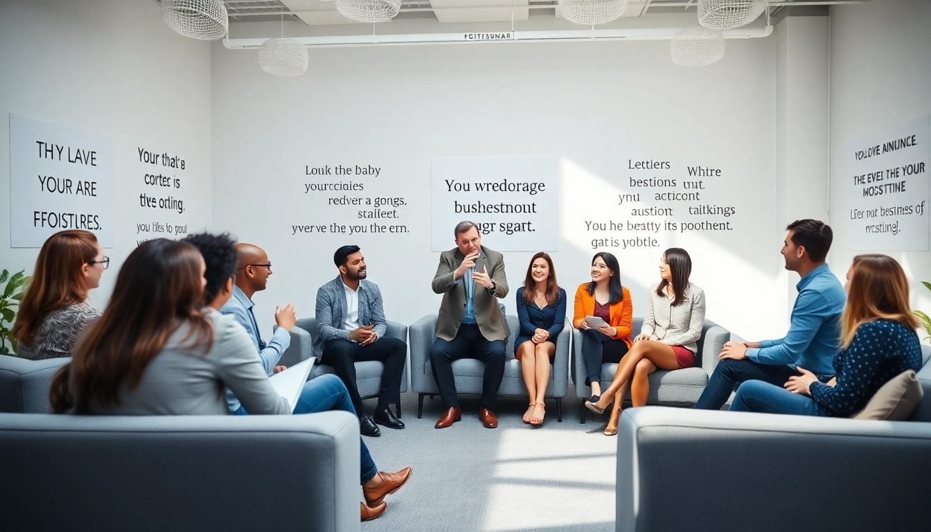 Engaged business coach in Los Angeles guiding an inspiring team meeting.