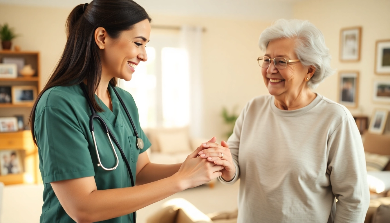 Caregivers providing senior care austin tx in a welcoming home setting fostering companionship.