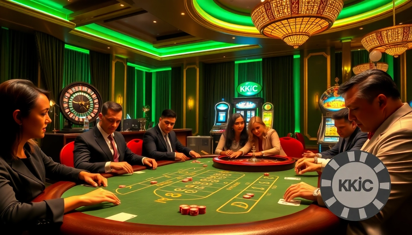 Experience the excitement of gambling at KJC with lively poker and roulette action.