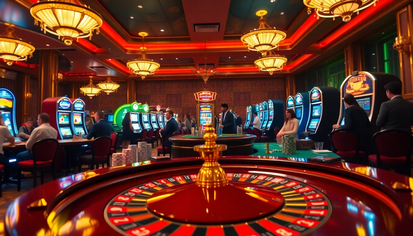 Experience gaming excitement with the hidden wiki 2026 as players engage at vibrant casino tables.