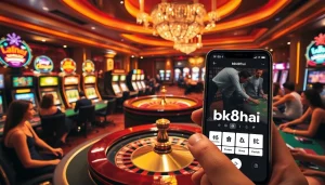 Experience thrilling gaming at bk8thai ทางเข้า with vibrant casino elements and modern technology.