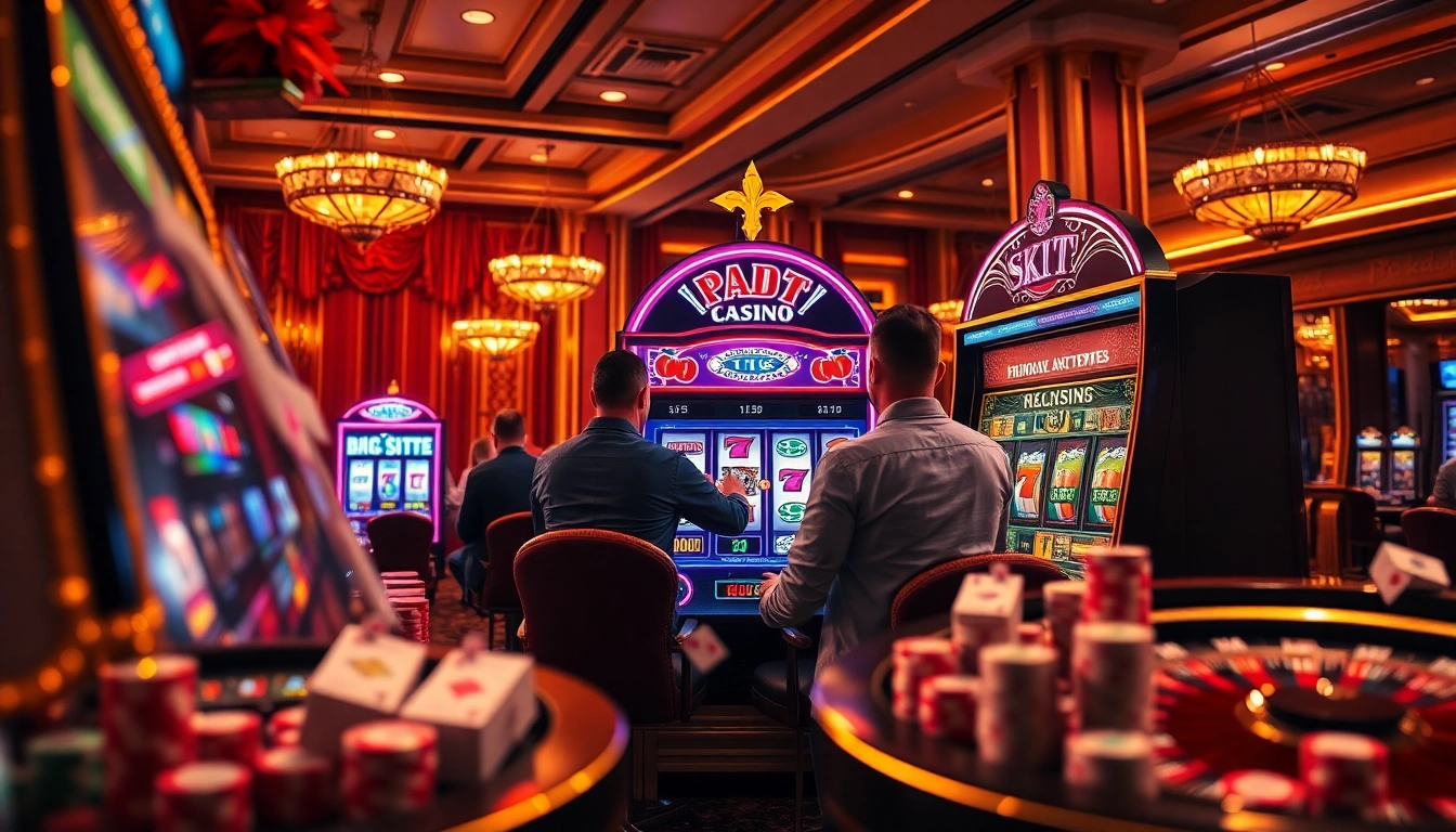 Winning at a pragmatic slot machine in a luxurious casino environment.