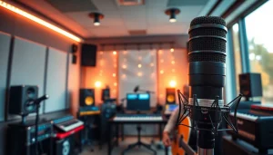 CM88 microphone showcased in a modern recording studio setup, highlighting creativity and professionalism.