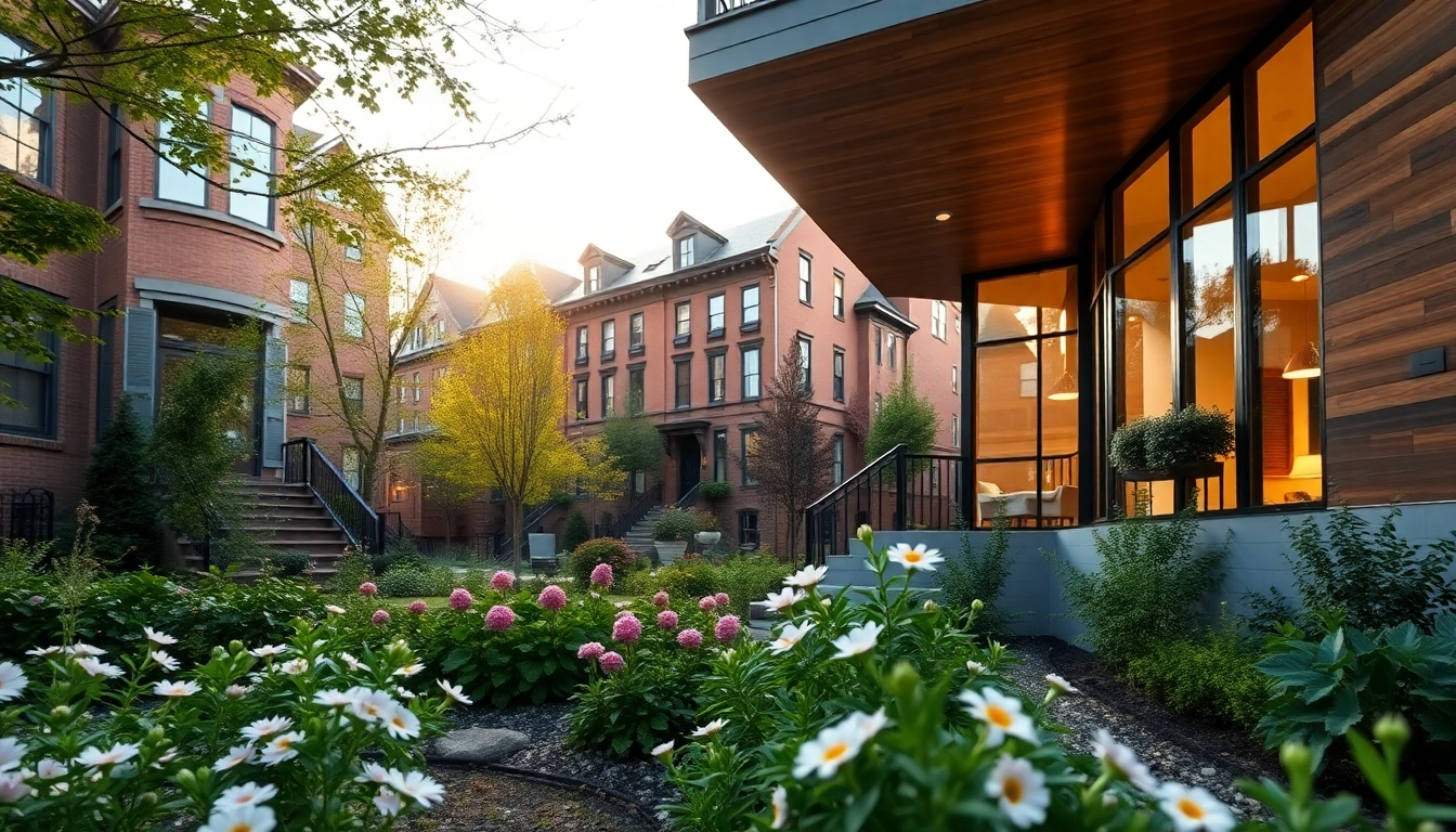 Residential Architect Boston's innovative building design in a warm, inviting neighborhood.