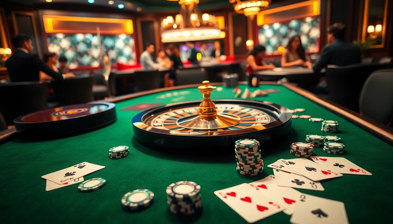 Engaging casino scene with a roulette wheel and chips from https://bem88.com, showcasing thrilling gambling action.