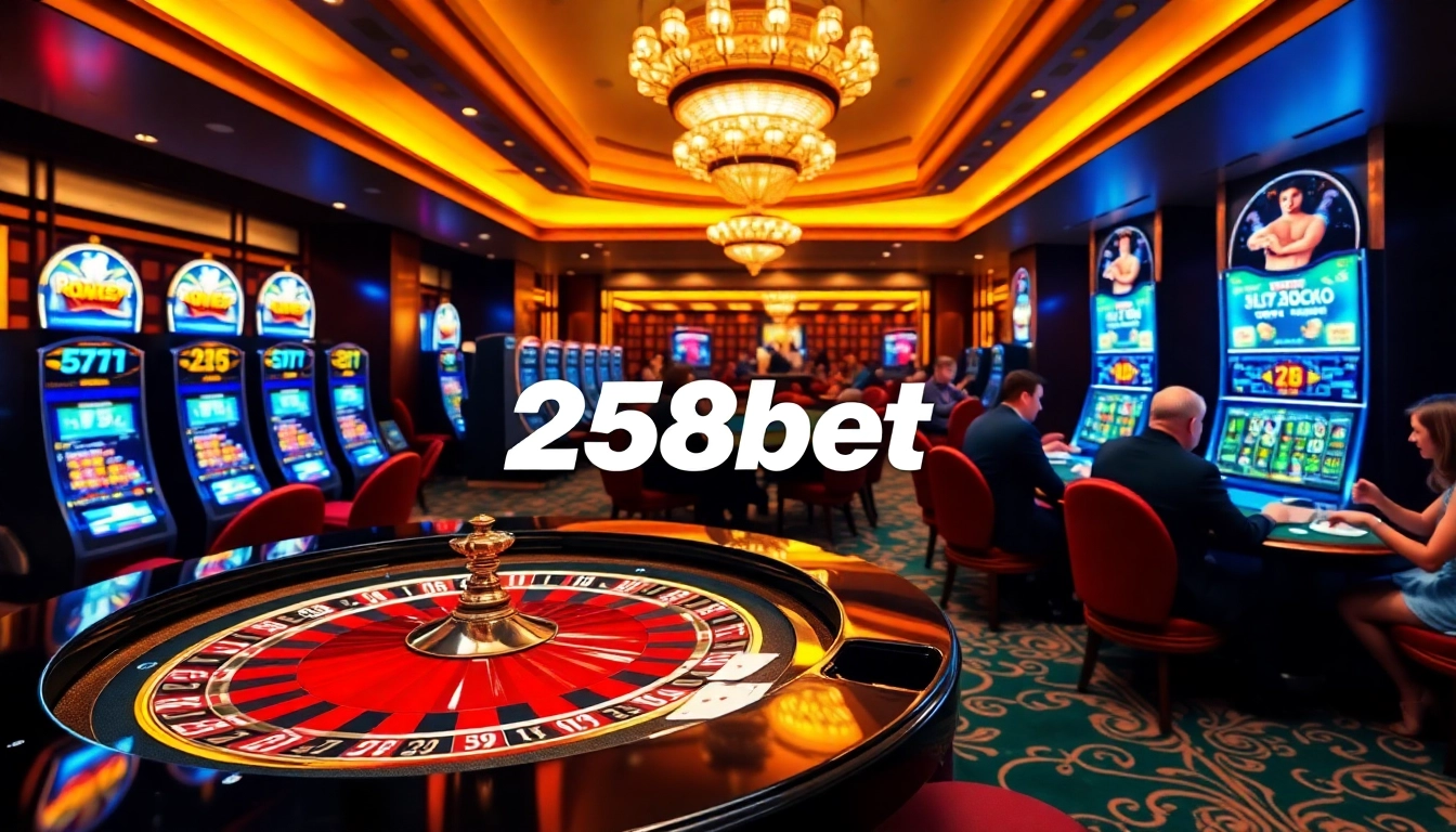 Experience the thrill of winning at 258bet with an engaging casino environment filled with vibrant games.