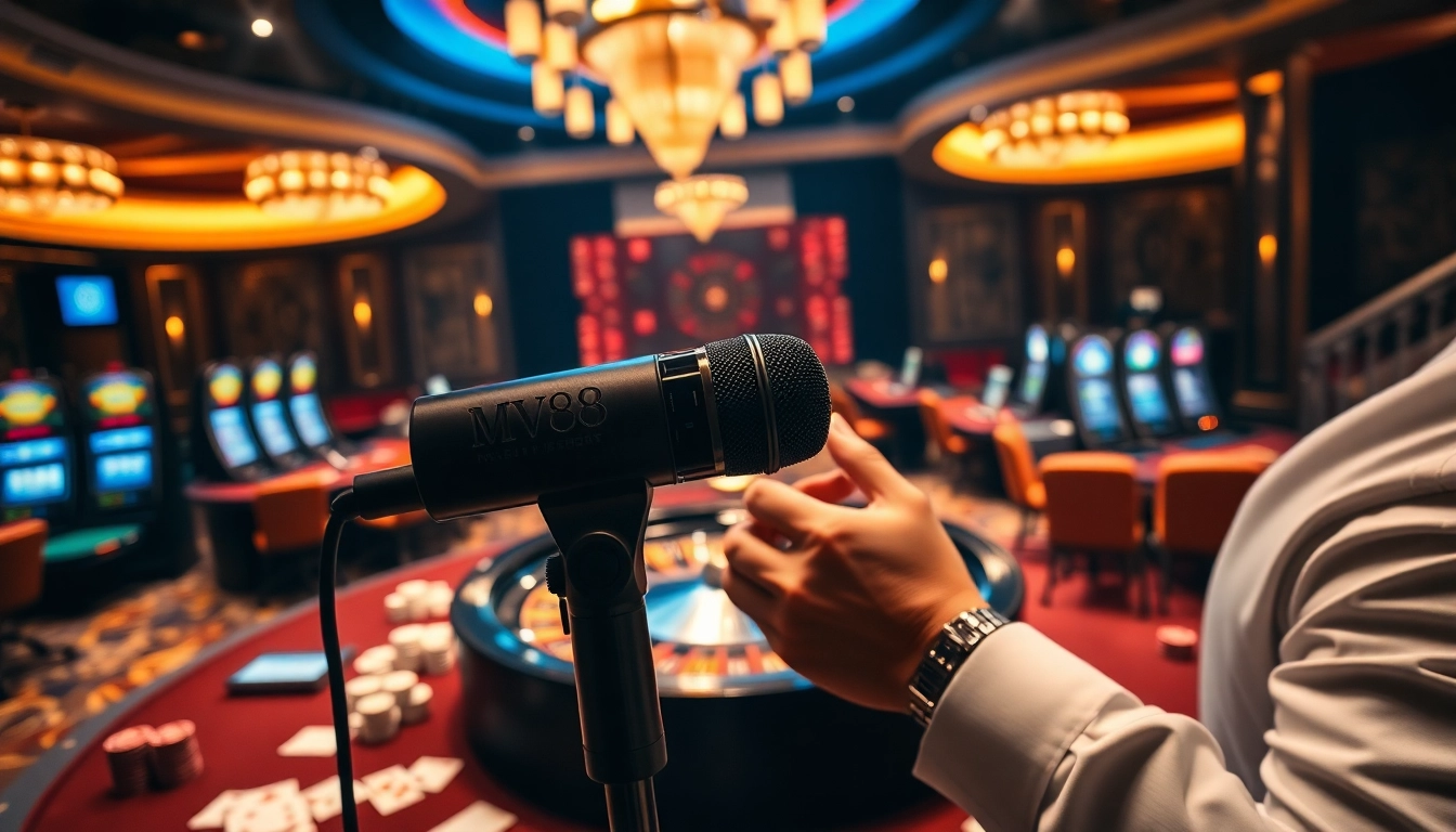 Experience the luxury of winning at TR88 while using the MV88 microphone for optimal sound.