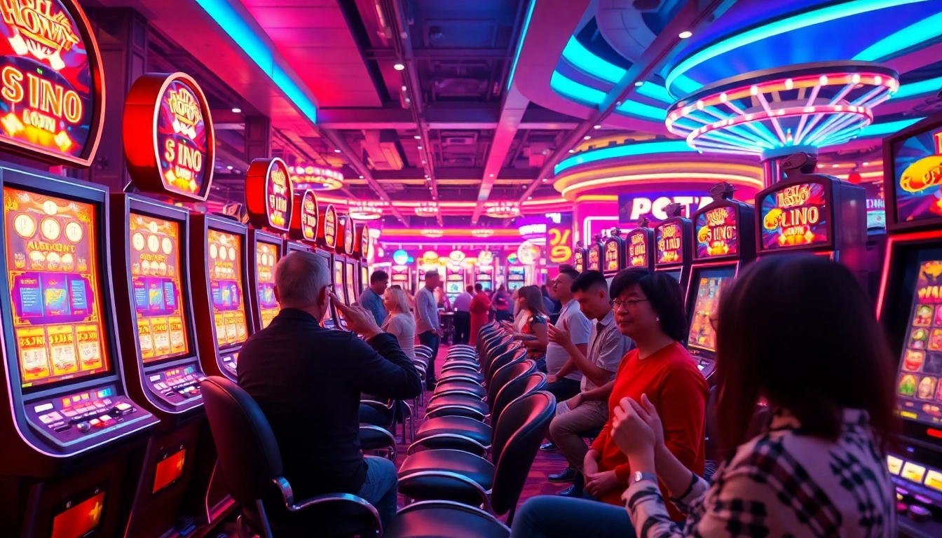 Menangkan permainan hoki slot dengan suasana kasino yang ramai dan penuh semangat.