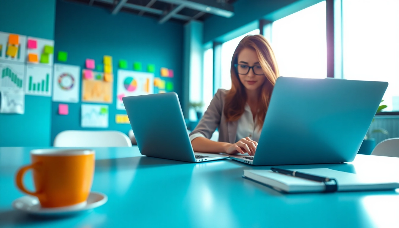 Implementing hubspot crm free features smoothly in a vibrant office setting.