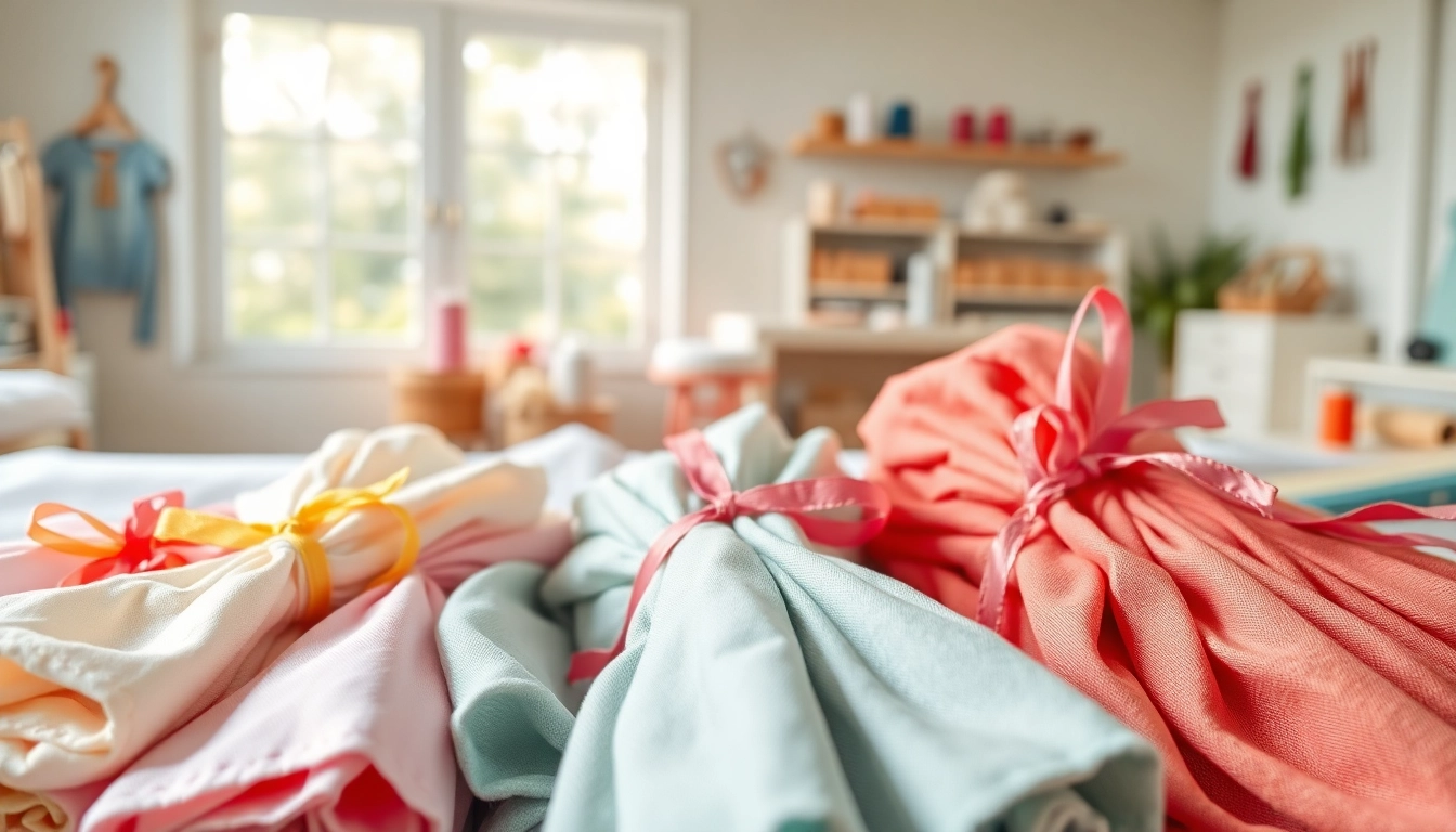 Dunne katoen stof in verschillende kleuren en patronen, prachtig weergegeven in een stoffenatelier.