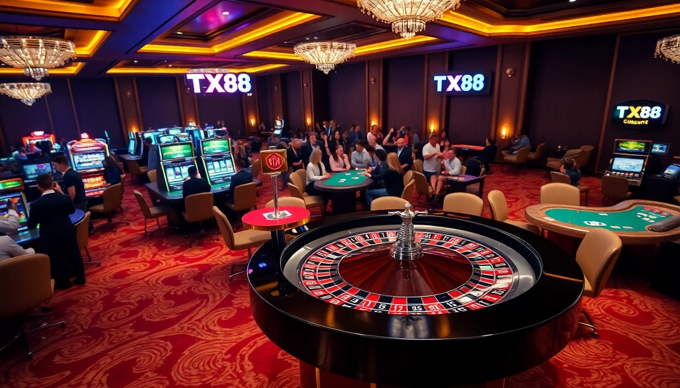 Experience the excitement of gambling at TX88 with a luxurious casino environment.