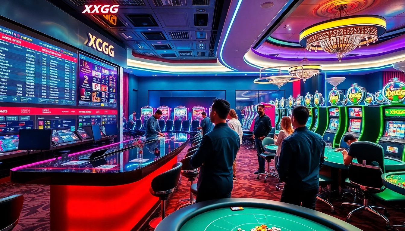 Players engaging at the luxurious XXGG casino tables with immersive betting experiences.
