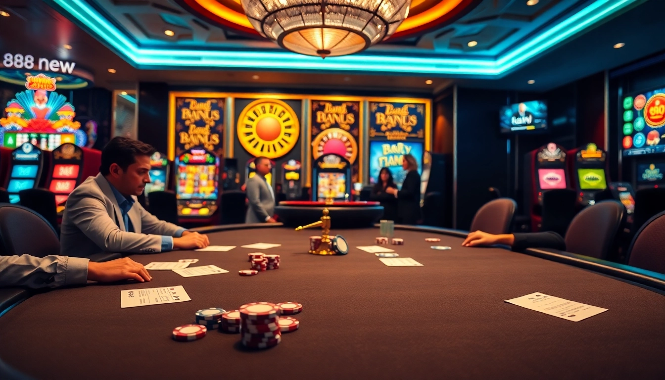 Experience the thrill of winning at 888new's breathtaking casino tables filled with excitement and luxury.