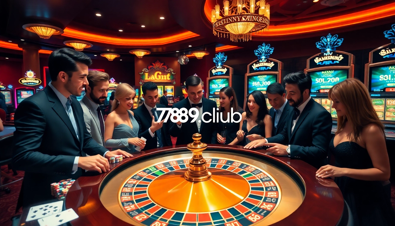 Players enjoy thrilling games at the 789club casino, showcasing excitement and engagement in online gambling.