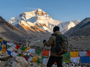 Everest Base Camp Trek with breathtaking views from Kala Patthar at sunset, showcasing the majestic peaks.