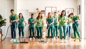 Efficient team providing cleaning services near me in a welcoming home environment.
