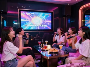 친구들과 함께 생동감 넘치는 개인 방에서 노래하는 https://www.gangnamtune.com/runrabbit의 활기찬 분위기를 경험하세요.