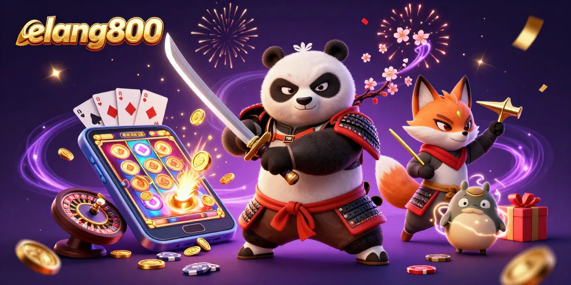Experience thrilling wins at elang800 with the fierce samurai panda and dynamic casino elements.