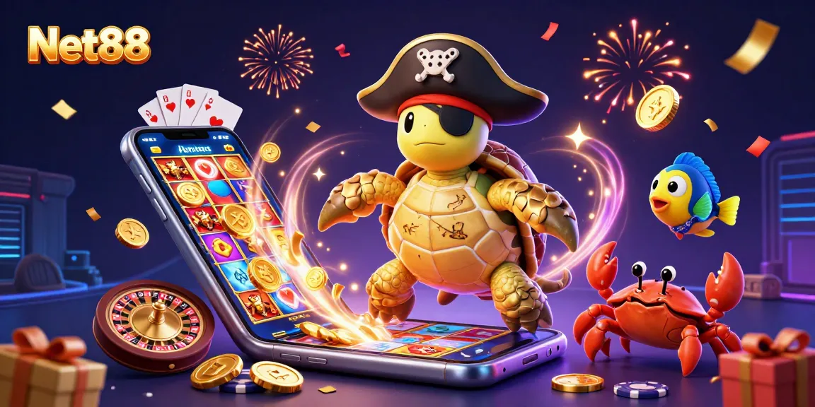 Experience thrilling gameplay with Net88's exciting slot games and vibrant characters.