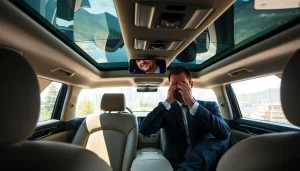 Traveling in luxury with a seattle to vancouver car service featuring a stylish town car interior.