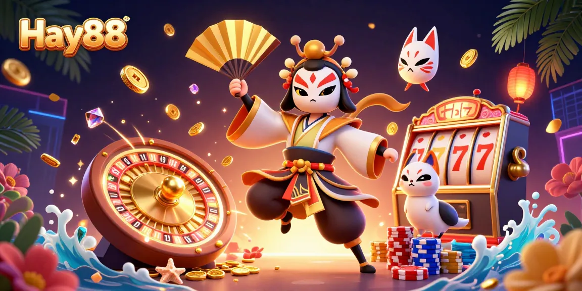 Experience the excitement of Hay88's dynamic casino gaming with vibrant slots and a cultural twist.