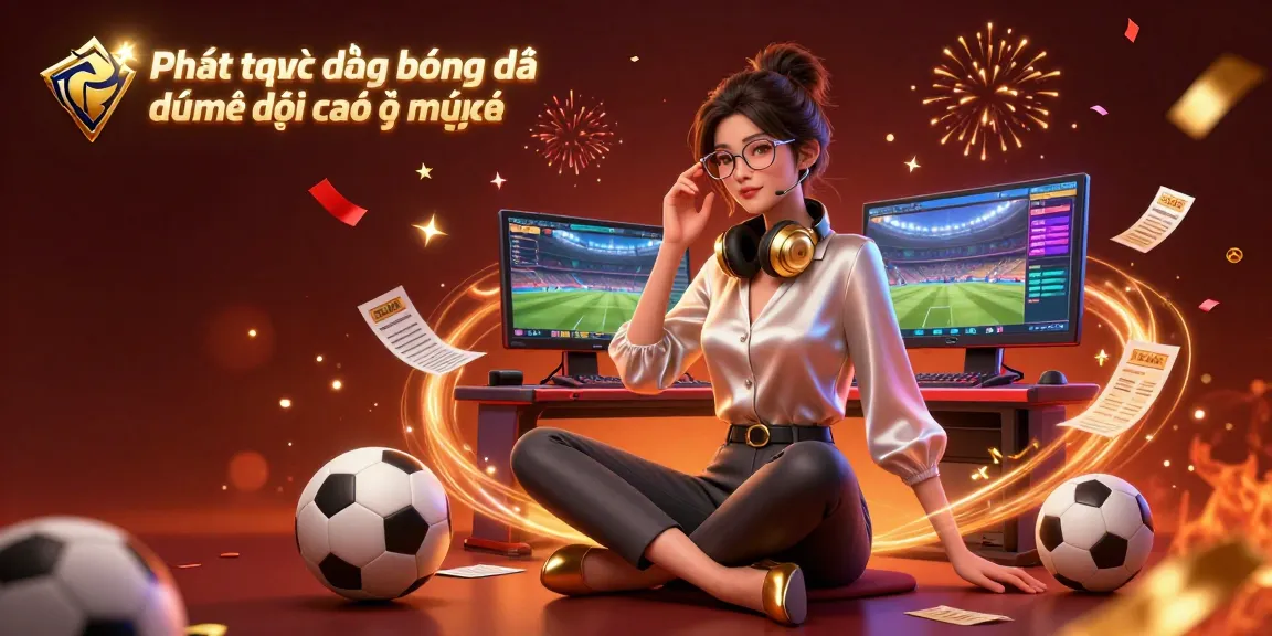 Experience Phát trực tiếp bóng đá độ phân giải cao và mượt mà through this dynamic sports betting scene rich with vibrant colors.