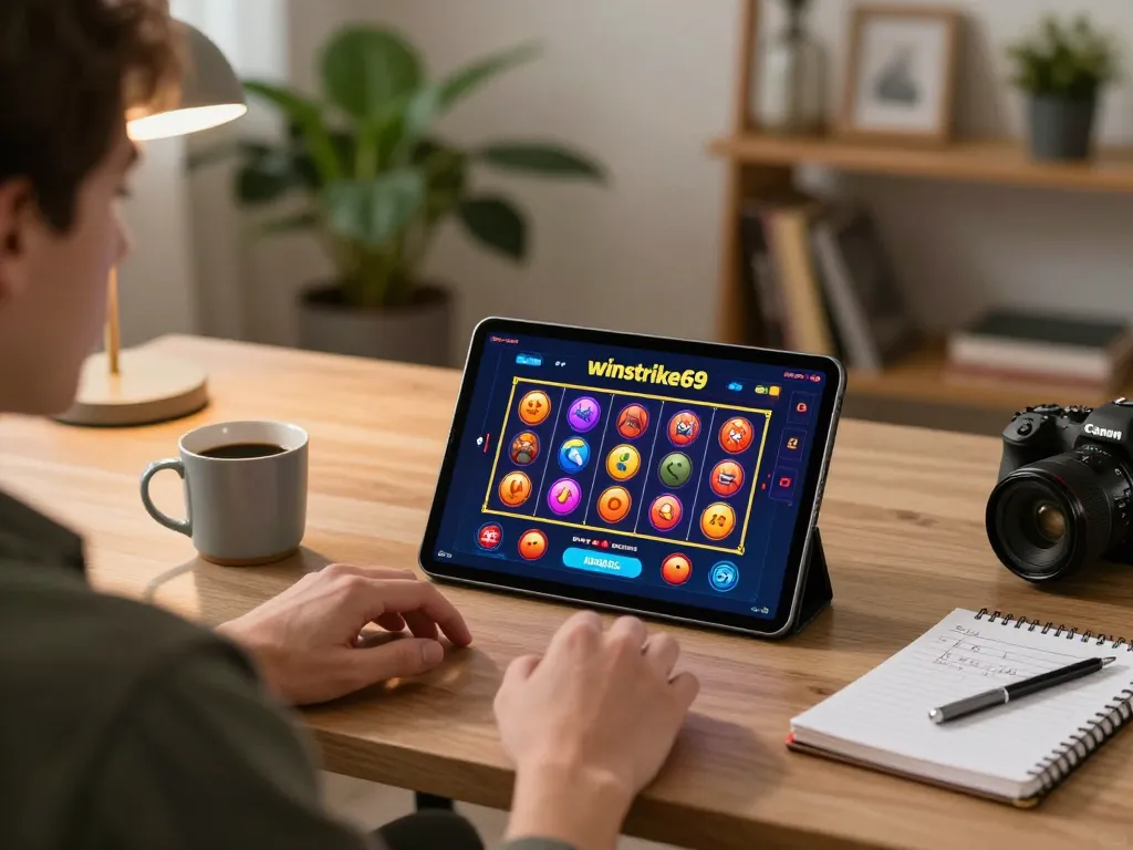 Engaging experience with winstrike69 slot interface, showcasing online gaming strategy.