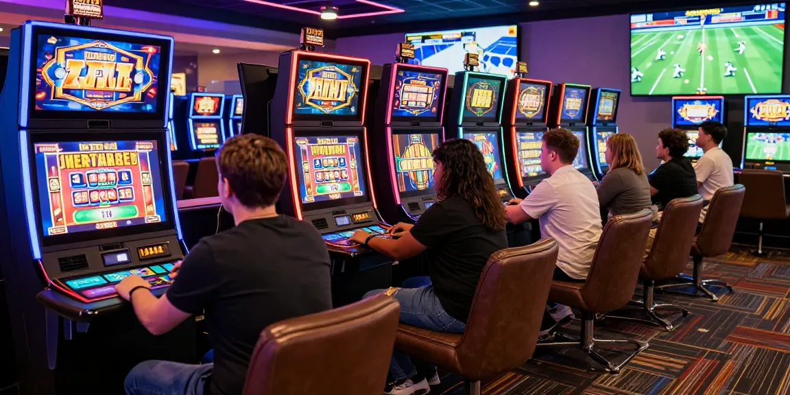 Engaging players enjoying slot deposit 5k games in a lively casino atmosphere with vibrant visuals and modern gaming tables.