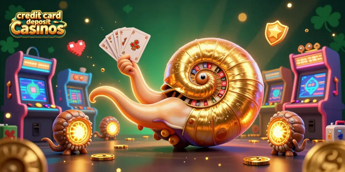 Join exciting action at credit card deposit casinos featuring a giant nautilus and glowing ammonites.