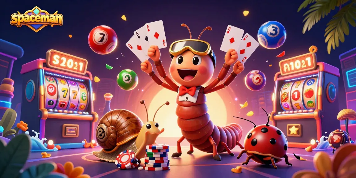 Spin to win with Spaceman, showcasing a dynamic casino scene filled with colorful elements and excitement.