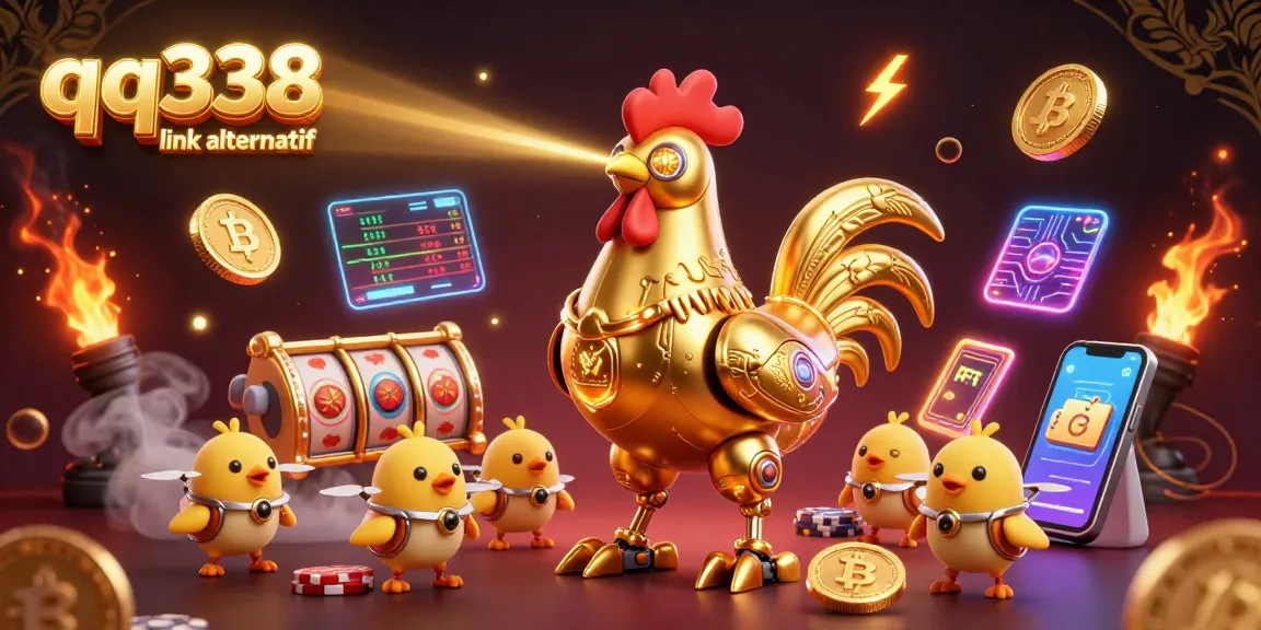 Engage with the thrilling world of gaming at qq338 link alternatif featuring vibrant elements and crypto coins.