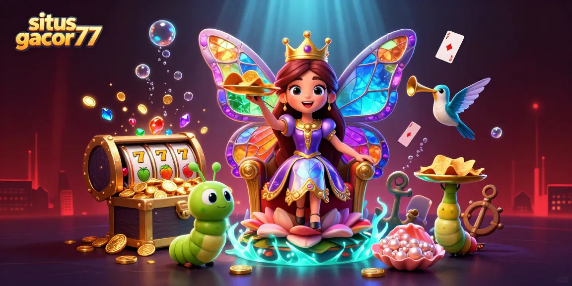 situs gacor77 memberikan pengalaman slot yang menakjubkan dengan ilustrasi ratu kupu-kupu 3D