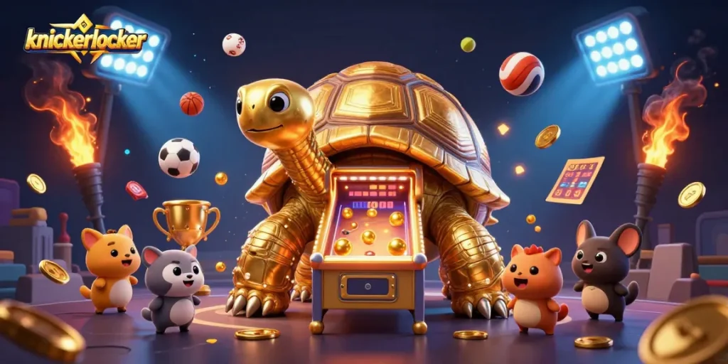 Engage with knickerlocker for thrilling sports betting action featuring a dynamic casino scene.
