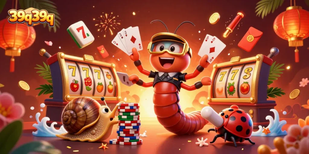 Viva a emoção do jogo com 39q39q, onde um caracol apostador empurra fichas em um cenário vibrante!