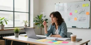 Creating entrepreneurial strategies at https://www.startsomethingpc.com in a vibrant workspace.